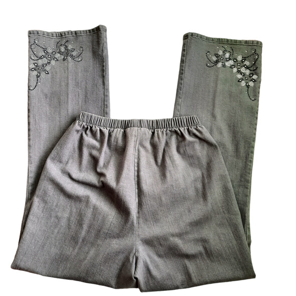 Denim 24/7| Gray High Rise Mom Jeans - Picture 1 of 6